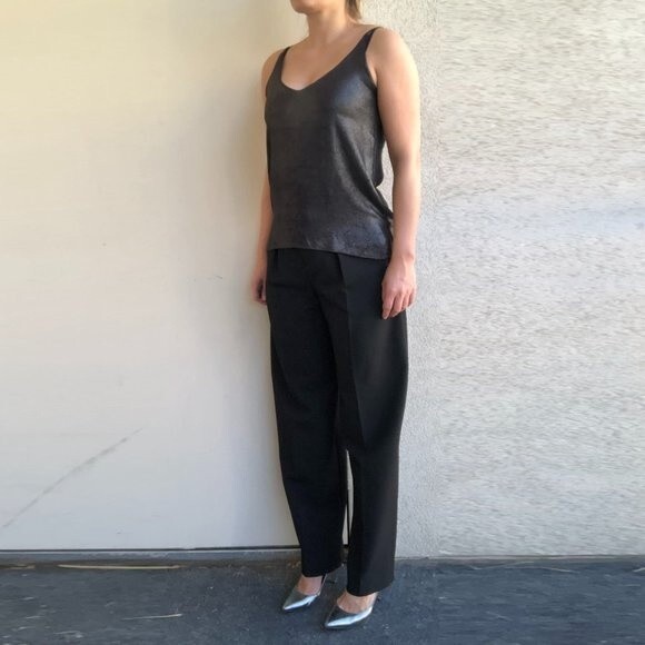 Zara Top With A Bow - Silver - Size XS - Picture 2 of 9